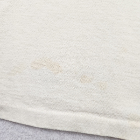 VTG Single Stitch Anvil USA Size 2X Light Yellow Sewing Graphic Shirt - Picture 6 of 11